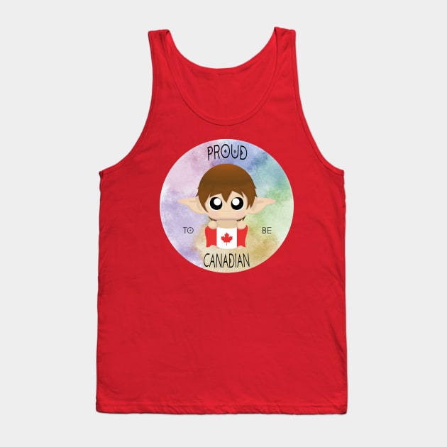 Proud to be Canadian (Sleepy Forest Creatures) Tank Top by Irô Studio